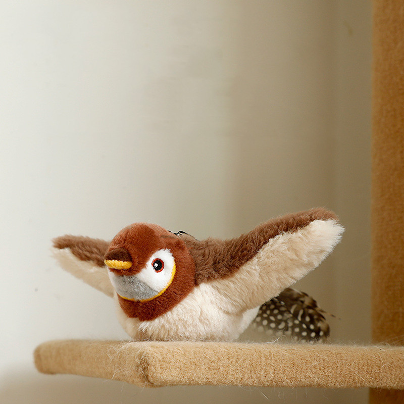 0785eab0-dbda-4d62-8f41-de55cd8fdd1c.jpg Pet Plush Toy Making Sound Electric Fish Jumping Winged Bird - Image 1