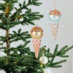 Simulation Ice Cream Christmas Tree Decorative Glass Pendant - Image 5